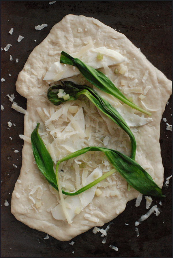 White Pizza with Ramps