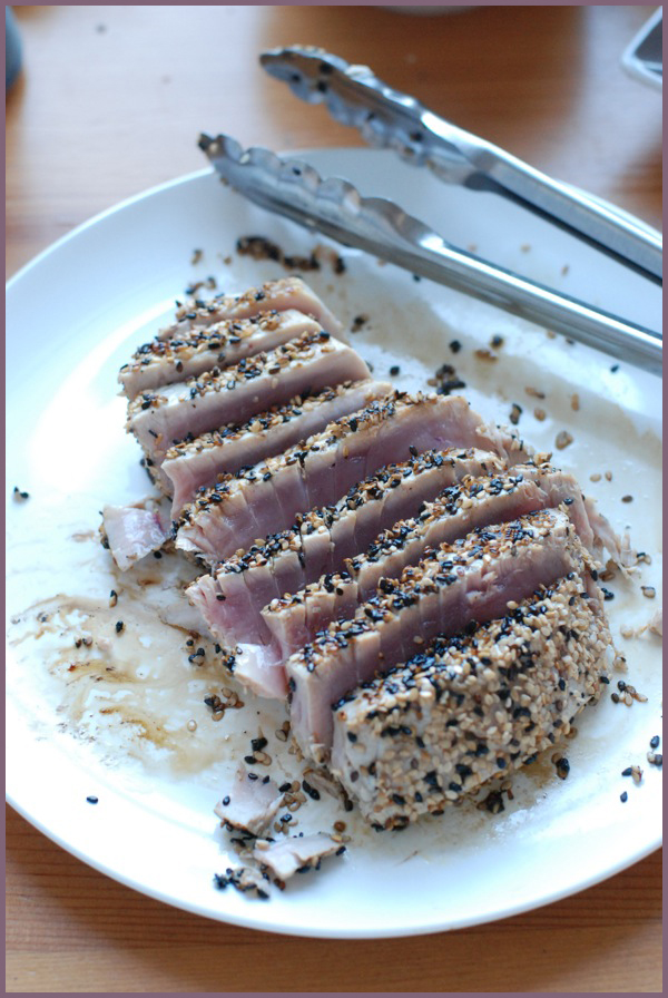 SesameCrusted Tuna on Arugula Salad