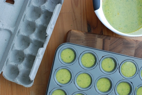 pesto frittata batter