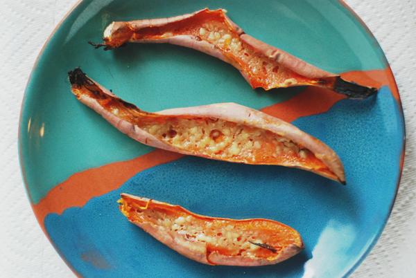 twice-baked sweet potatoes