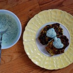 Thumbnail image for Leek Latkes with Herbed Yogurt