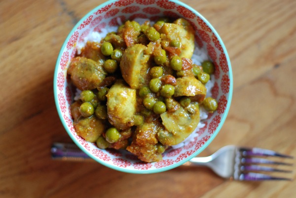 Mushroom Pea Curry
