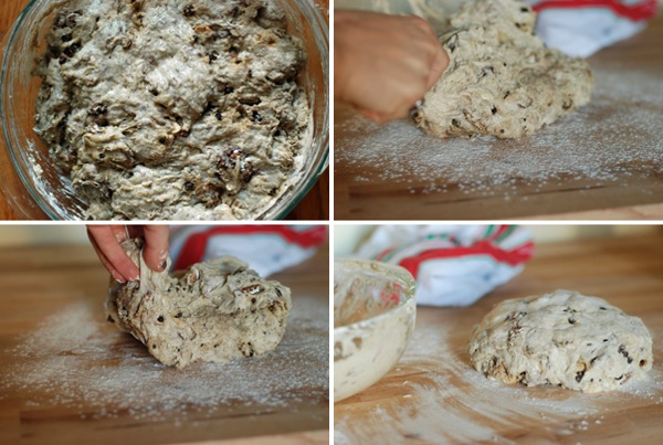raisin walnut dough
