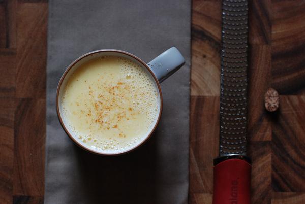 white hot chocolate with nutmeg