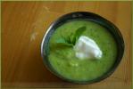 Chilled Leek and Pea Soup with Mint